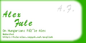 alex fule business card